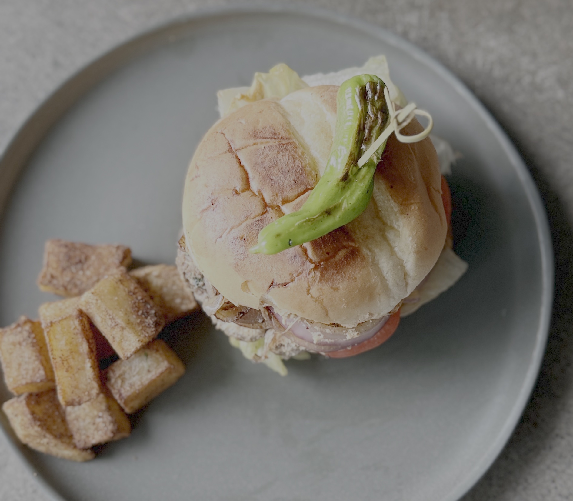 Lamb burger